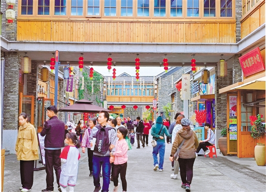 古勞水鄉(xiāng)景區(qū)“年味”漸濃。