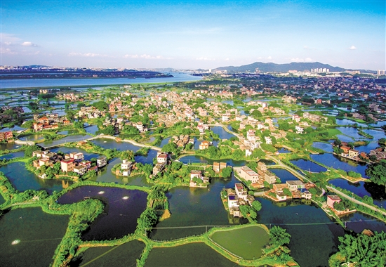 鶴山市積極推動文旅產(chǎn)業(yè)提質(zhì)升級。圖為古勞水鄉(xiāng)。