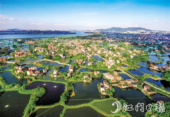 鶴山市逐步構建“以水興水”新格局，為“百千萬工程”聚力賦能。圖為古勞水鄉(xiāng)。林景文