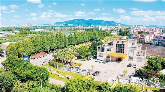 近年來，英南村以黨建引領綠美鄉(xiāng)村建設，大大提升了宜居宜業(yè)水平。圖為英南村黨群服務中心。