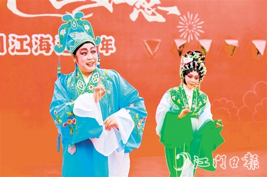 大年初六，粵劇專場演出在下沙公園開鑼。