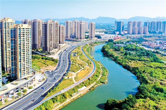 臺(tái)山市新昌水水利風(fēng)景區(qū)。