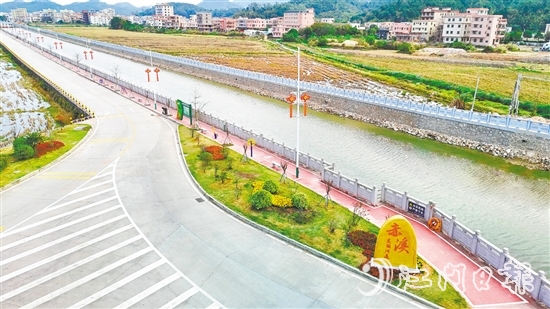赤溪鎮(zhèn)通過岸線整治、慢行系統(tǒng)建設(shè)、危橋改造等一系列措施，讓白宵河實現(xiàn)從單一防洪功能向綜合生態(tài)廊道的華麗轉(zhuǎn)身。