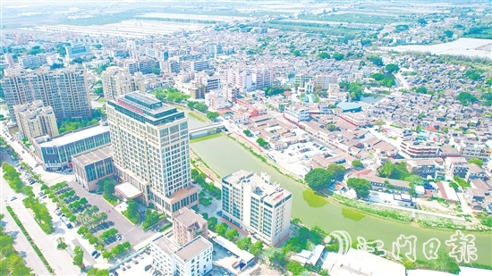 雙水鎮(zhèn)“一河兩岸”景觀帶。