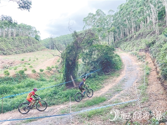 恩平山地自行車賽場(chǎng)吸引全國(guó)各地選手參賽。