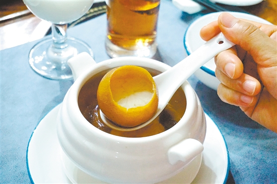陳皮金盞湯。