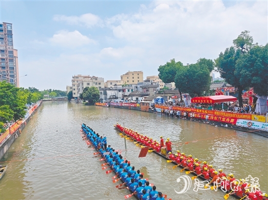 端午期間，新會(huì)各地共舉辦龍舟賽事活動(dòng)49場(chǎng)，吸引近10萬(wàn)人次參與。