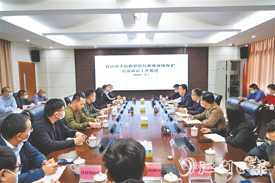臺山市人民檢察院開展紅樹林濕地保護公益訴訟工作。