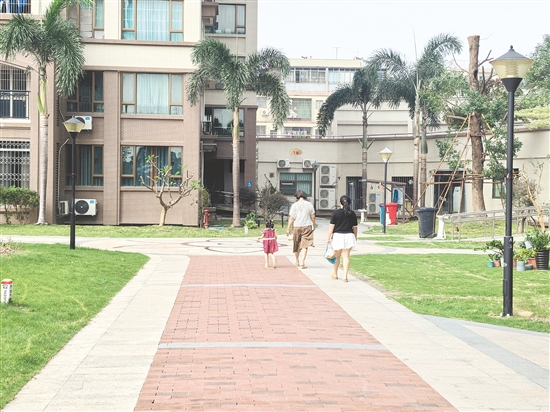 南湖灣小區(qū)打造“無(wú)蚊”環(huán)境，居民安心在小區(qū)內(nèi)散步。