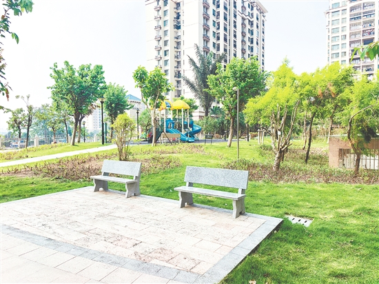 如今的南湖灣小區(qū)環(huán)境干凈整潔，蚊蟲明顯減少。