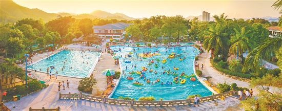 恩平市2025溫泉嘉年華將為文旅產(chǎn)業(yè)帶來豐富客流。圖為恩平市錦江溫泉景區(qū)。