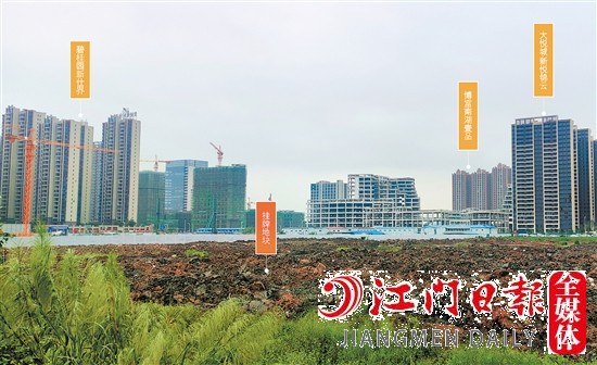 新會(huì)樞紐新城靚地示意圖。
