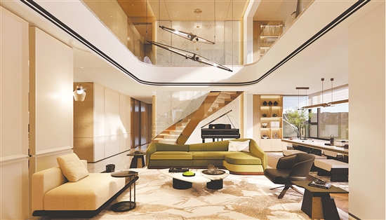 博學(xué)名苑在售復(fù)式產(chǎn)品備受關(guān)注。圖為效果圖。受訪者提供