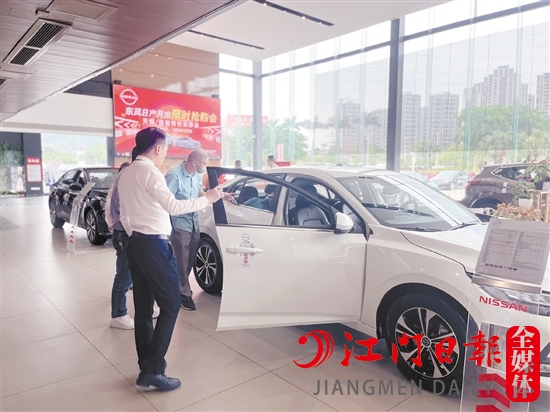 一季度蓬江區(qū)消費(fèi)者買車熱情高。